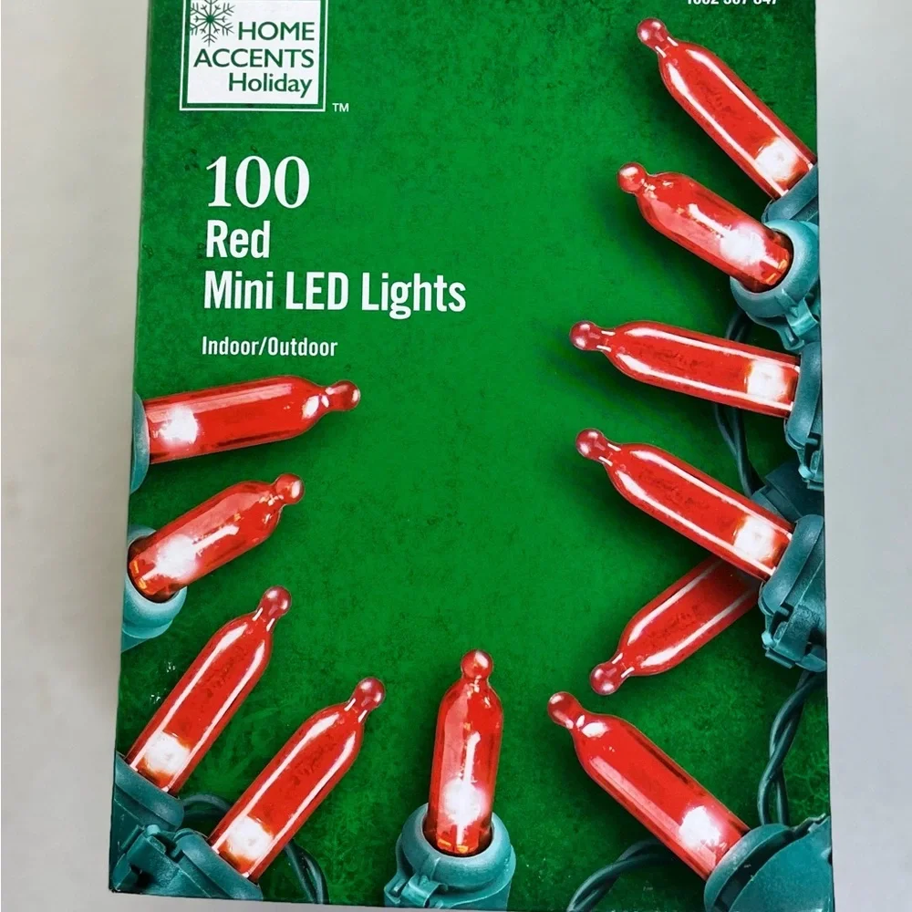 Red LED String Lights-2 boxes NWT